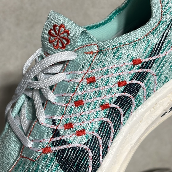 Nike ZOOMX Pegasus Turbo Next Nature FLYKNIT running shoe size 9 NWOT color Jade - Picture 2 of 14